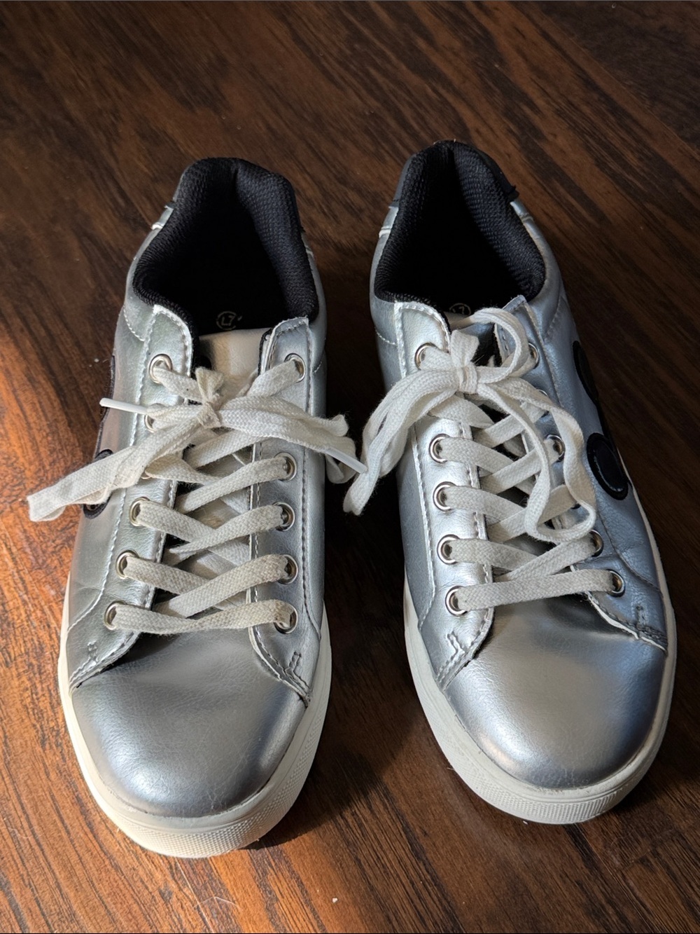 Disney Silver Sneakers with Black Accents - Picture 2 of 9